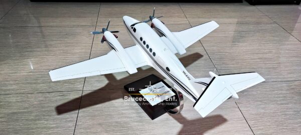 Model of Beechcraft Super King Air B200 with detailed craftsmanship.